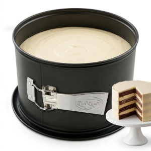 Tava pentru tort Dr. Oetker Springform 18 cm, antiaderenta, neagra, inalta