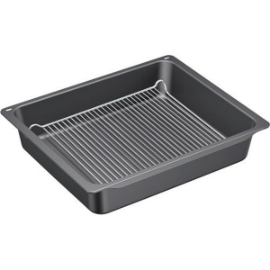 Tava profesionala Bosch HEZ633070, cu gratar, culoare anthrazit, Made in Germany