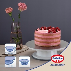 Tava rotativa Dr Oetker O 275 cm pentru decorarea torturilor albgri - Img 2