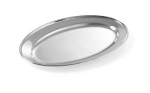 Tava servire Hendi Oval 245x170 mm Otel inoxidabil