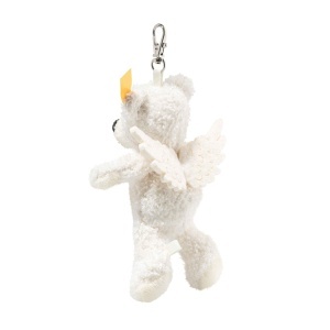 Teddy Bear Steiff Lotte 12cm alb cu aripi de inger, jucarie din plus - Img 3