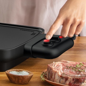 Tefal CB6428 Booster Plancha electrique Gratar de masa, Aluminiu, Negru - Img 8