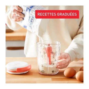 Tefal Crepes Express Smart Mixer 900 ml Teig fara cocoloase Retete integrate - Img 2