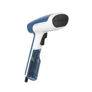 Tefal DT6130 Access Steam First Perie cu abur | Design usor | Timp de incalzire de 15 secunde | 1300 wati | Debit continuu de abur: 20 g/min. | Distrugerea germenilor | 70 ML |18,4 x 10,6 x 30 cm | Alb/Albastru - Img 1
