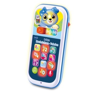 Telefon de jucarie VTech pentru bebelusi, cu 10 butoane luminoase si inregistrare vocala - Img 2