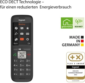 Telefon DECT Gigaset CL660HX, mobil cu ladeschala, display color, negru - Img 5