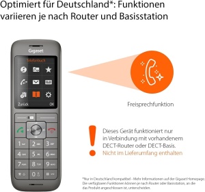 Telefon fara fir Gigaset CL660HX, design modern, display colorat, compatibil cu routere - Img 2