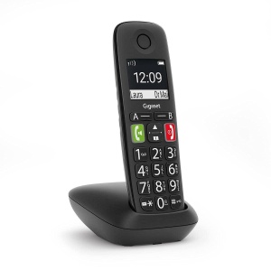 Telefon fix fara fir Gigaset E290 cu display iluminat, 2 butoane de apel rapid