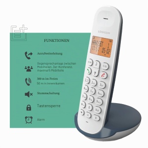 Telefon fix fara fir Logicom ILOA 150, display 4 linii, autonomie 7h, culoare gri - Img 4