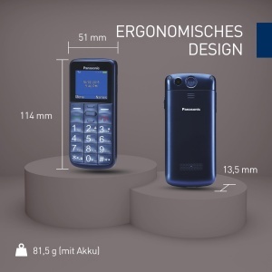 Telefon mobil Panasonic KX-TU110EXC Dual SIM SOS Tasta mare Albastru - Img 6