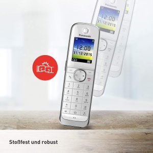 Telefon Panasonic KX-TGJ322GW DUO cu Anrufbeantworter Stralungsarm AlbNegru - Img 5