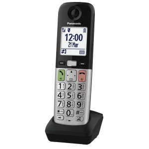 Telefon Panasonic KX-TGUA40EXB Negru-Argintiu Compatibil cu Aparate Auditive Display LCD 21
