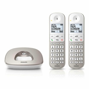 Telefon wireless Philips XL4902S34 Pack Duo Culoare Argintie - Img 2