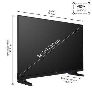 Televizor JVC LT-32VAH3355 32 inch HD-Ready Smart TV Android - Img 2