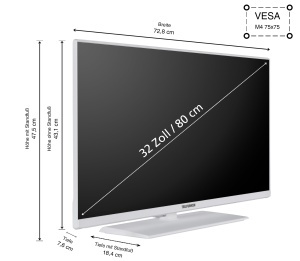 Televizor LED Telefunken XF32N750M-W 32 inch Full HD - Img 2
