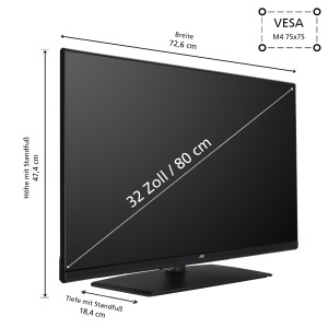 Televizor Smart JVC LT-32VF5355, 32 inch, Full HD, HDR, Triple-Tuner - Img 3