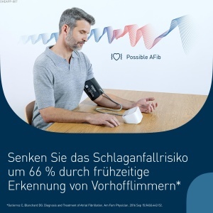 Tensiometru digital OMRON X3 Comfort AFib cu manseta Intelli Wrap si detectie fibrilatie atriala - Img 2