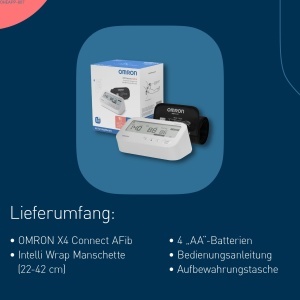 Tensiometru digital OMRON X4 Connect AFib Bluetooth cu detectare fibrilatie atriala - Img 9