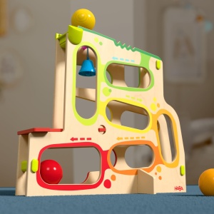 Teren de joaca HABA Kullerrum pentru copii de la 1 an, cu 3 bile si elemente interactive - Img 2