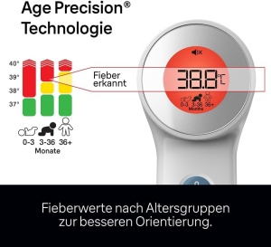 Termometru Braun Sensian 7 BNT400 3-in-1 ContactContactless Tehnologie Age Precision Display Colorat - Img 2