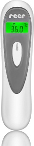 Termometru clinic cu infrarosu Reer Colour SoftTemp 3in1 pentru bebelus cu detector optic de febra alb - Img 3