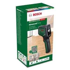 Termometru cu infrarosu Bosch Home and Garden AdvancedTemp (-30degC pana la +500degC, detectare integrata a mucegaiului si a puntii termice, afisaj LED pentru interpretare usoara, carcasa din material reciclat) - Img 2