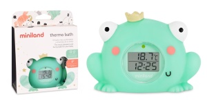 Termometru de baie Miniland Unisex cu functie de ceas si semnalizare temperatura