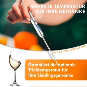 Termometru de bucatarie din otel inoxidabil ProfiCook(r) | -45deg- 200degC | Termometru de gatit | Termometru de gatit cu afisaj LCD | Termometru de copt cu capac de protectie | Termometru bucatarie cu bucla suspendata | PC DHT 1039 - Img 6
