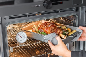 Termometru de cuptor KitchenAid, 40-320C, cu suport rotativ, din inox - Img 3