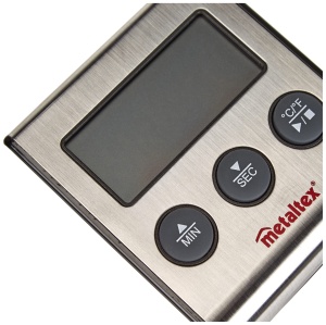 Termometru digital pentru carne Metaltex cu timer cablu 1m 3 metode de fixare - Img 4