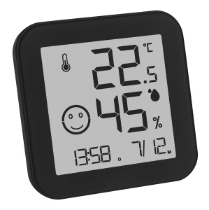 Termometru Hygrometru Digital TFA Dostmann 30.5054.01, E-Ink, Negru