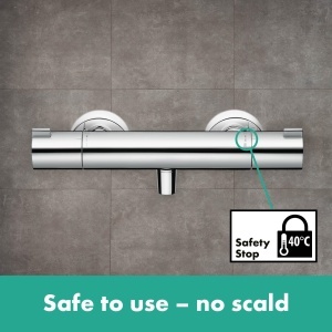 Termostat de dus hansgrohe Ecostat 1001 CL, crom, cu SafetyStop si EcoStop - Img 3