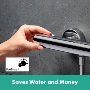 Termostat de dus hansgrohe Ecostat Element, crom, cu SafetyStop si EcoStop - Img 8