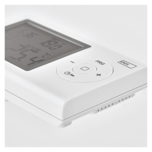 Termostat digital de camera EMOS, termostat de perete programabil pentru sisteme de incalzire si racire, termostat / regulator de temperatura a camerei cu protectie impotriva inghetului, conectat prin fir pentru montare pe suprafata 12 x 2,6 x 7,8 cm - Img 4
