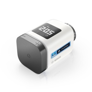 Termostat inteligent pentru calorifer Bosch Smart Home II M, control prin aplicatie, culoare antracit
