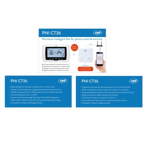 Termostat Inteligent PNI CT36, Wireless, WiFi, Culoare Alb - Img 10