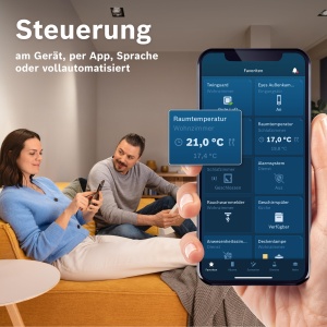 Termostat pentru calorifere Bosch Smart Home Heizkorperthermostat II M, set 3 buc, Zigbee - Img 5