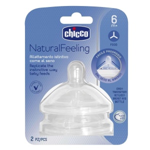 Tetina silicon Chicco Step UP New 6m Anti-Colici Set 2 bucati
