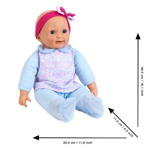 Theo Klein 1717 Baby Coralie Papusa interactiva Cu 30 de functii realiste biberoane si suzete Jucarii pentru copii de la 2 ani - Img 3