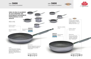 Tigaie adanca Ballarini HoReCa Professionale, Aluminiu, 36 cm, Gri - Img 2