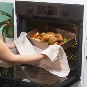 Tigaie adanca Russell Hobbs Opulence, 40 cm, antiaderenta, PFOA-free, aurie - Img 5