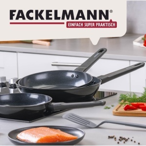 Tigaie antiaderenta FACKELMANN Liteline 24 cm, PFAS-free, ergonomica - Img 8