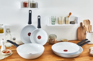 Tigaie ceramica Tefal Ceramic Control 28 cm, inductie, alba, cu indicator temperatura - Img 7