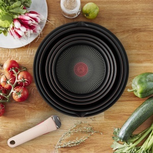 Tigaie cu maner detasabil Tefal Ingenio Moonlight, 10 kg, design compact - Img 5