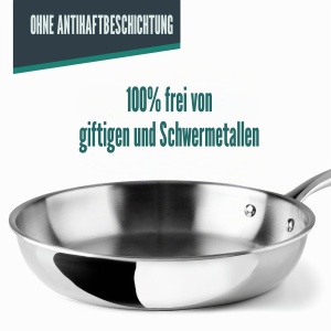 Tigaie din inox Lacor 60846 TriChef, 16 cm, cu maner ergonomic - Img 5