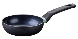 Tigaie Fackelmann Brandao - 16 cm, Aluminiu reciclat, Culoare neagra