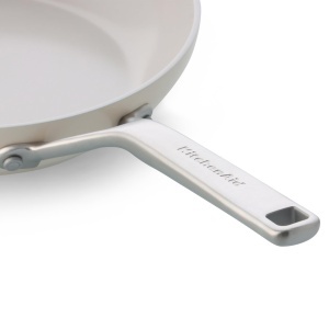 Tigaie KitchenAid 20 cm, Aluminiu Forged, Antiaderenta Ceramica, Creme - Img 2