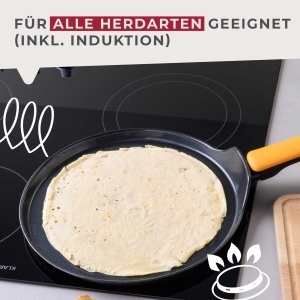 Tigaie pentru clatite Fackelmann Soft O28 cm aluminiu forjat invelis ceramic Greblon CK2 - Img 5