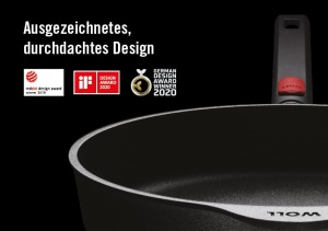 Tigaie pentru clatite Wool Diamond Logic XR - Inductiva -, O 26 cm, cu maner detasabil - Potrivita pentru toate tipurile de sobe, aluminiu, potrivita pentru cuptor, neagra - Img 4
