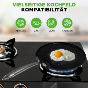 Tigaie pentru crepes Nutrichef 30 cm, aluminiu, antiaderenta, pentru toate tipurile de plite - Img 5